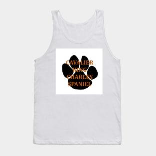 cavalier king charles spaniel name paw Tank Top